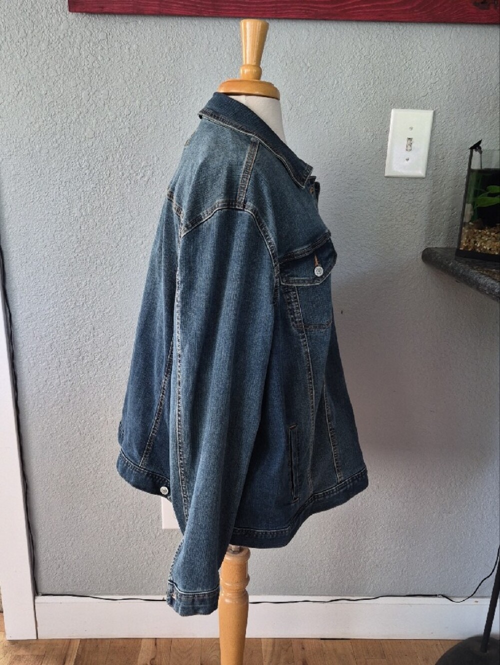Maurices Plus Size Classic Blue Denim Jacket - 3x - Picture 3 of 6